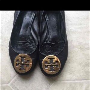 Black tory burch flats